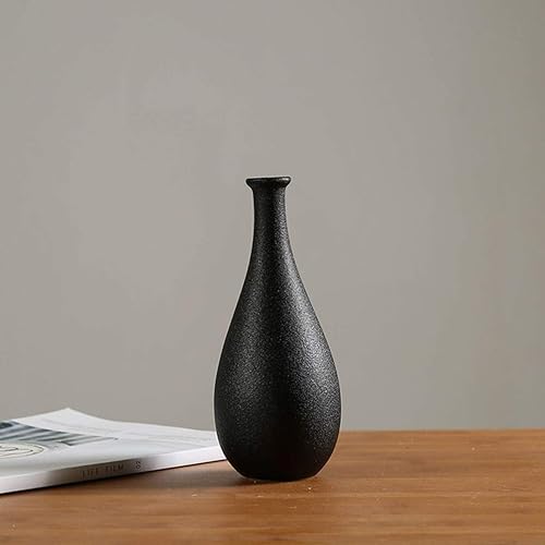 SUPVOX Vase en céramique Contenant Moderne Simple Vase Noir Fleur Bouteille pour Bureau décoration de la Maison - Nail Gallerys