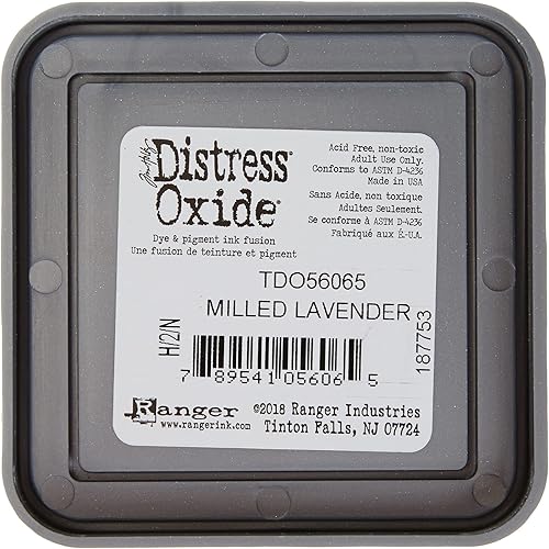 Ranger Tim Holtz Distress Oxide Pine Needles-a 2x2 Raised Pad, with Water-Reactive Dye Ink Détresse Oxyde Les Tampons d'encre, Schaumstoff, Vert, 7, 6 x 7, 6 cm - Nail Gallerys