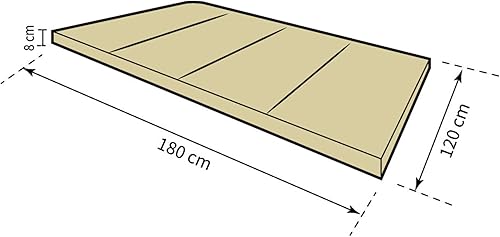Natalia Spzoo Une chauffeuse Pliable 180 x 120 cm (Gris 1008) - Nail Gallerys