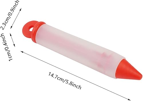 Stylo design à dessert en silicone Lybunair avec quatre buses pour décoration de chocolat et de crème, lettrage artistique et dessin sur gâteaux et pâtisseries (Bleu) - Nail Gallerys