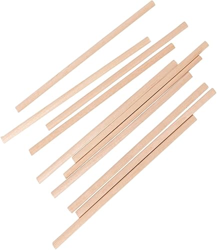Rayher Bâtonnets en bois bricolage, FSC 100%, 60pcs 4mm ø, 10cm nature, 64581505 - Nail Gallerys