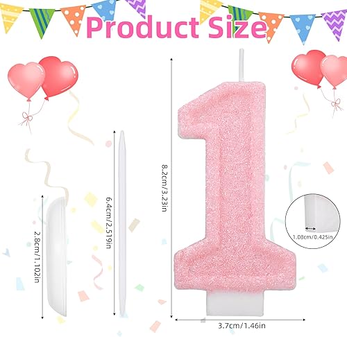 Bougies d'Anniversaire en Forme Chiffres Roses, Gâteau Romantique Bougies Roses Forme Chiffres Décoration Gâteau d'Anniversaire Fournitures Mignonnes pour Fête Mariage (1) - Nail Gallerys