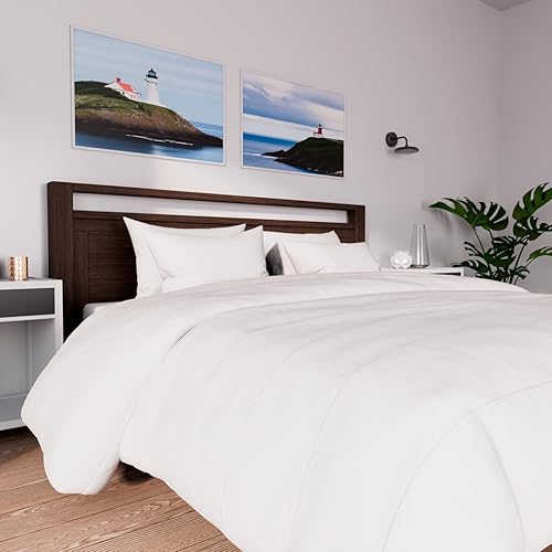 Soleil d'ocre, Couette Blanche 240x260 cm Luxe 550 GR - Nail Gallerys