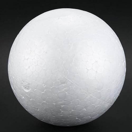 Nicfaky Lot de 20 boules en mousse de polystyrène Blanc 10 cm - Nail Gallerys