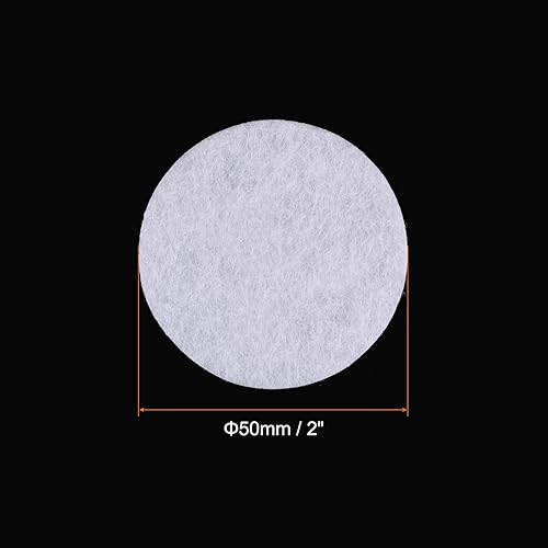 sourcing map 100pcs Rond Feutre Cercles, 50mm 2' Artisanat Feutre Tampons Non-Tissé Tissu Tampon pour Bricolage Couture Artisanat Coupe Projets Artisanat Finition, Blanc - Nail Gallerys