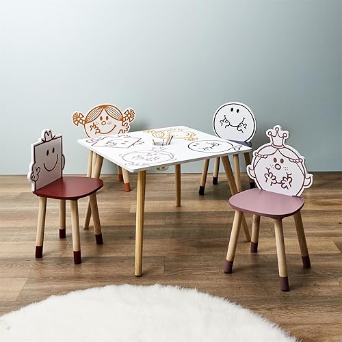 Monsieur Madame Table pour Enfants avec Pot à Crayon intégré - Nail Gallerys