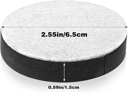 YBEATY Lot de 8 rehausseurs de meubles auto-adhésifs antidérapants en feutre pour table de lit, canapé, chaise, canapé (noir) - Nail Gallerys