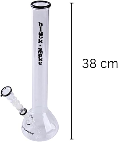 Weedness Bong Boule en Verre 14,5 cm Bleu chillum Noir - Nail Gallerys