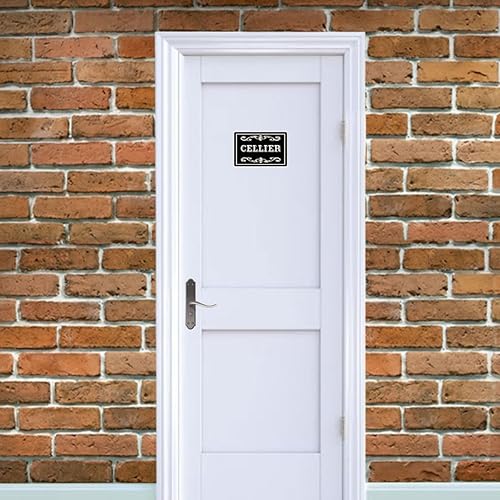 Plaque de porte en métal Cellier - Nail Gallerys