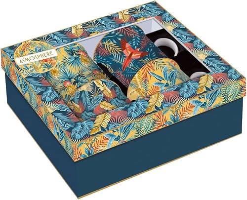 Easy Life COFFRET 4 MUGS 30CL EN PORCELAINE FINE, Bleu - Nail Gallerys