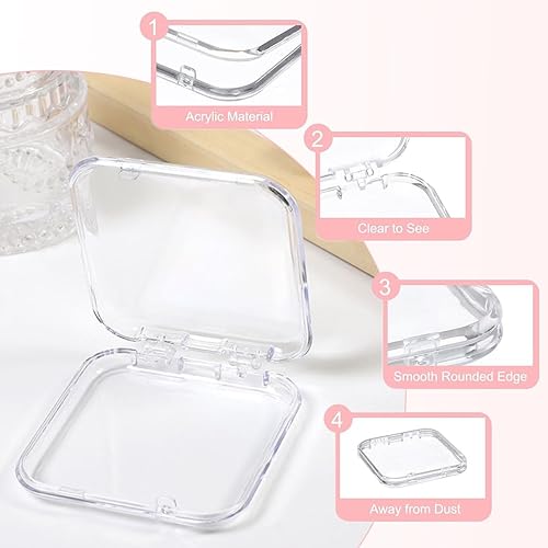 Petit boîte à bijoux, boîte à bijoux pour femme, 3 boite alliance de voyage pour ranger boucles d'oreilles, colliers et bagues. - Nail Gallerys