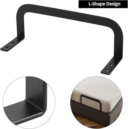 QWORK® 4 Pièces Supports de Matelas, Arret Matelas Antidérapants, Stabilisateurs de Matelas, pour Panneaux de Lit Pleins, Cadres de Lit en Bois - Nail Gallerys