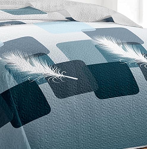 Fanny & Céline Couvre lit boutis 2 Places 220x240cm Dessin imprimé avec 2 Taies 65x65cm_M23-6005 - Nail Gallerys