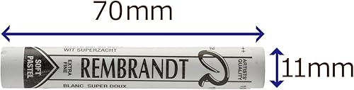 Rembrandt Talens Soft-Pastell, Einzelpastell, 101 Weiss Superweich 5 - Nail Gallerys