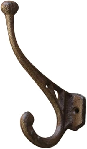 HomeZone 5 pièces Style Vintage Marron Fonte Support Mural Rouleau Crochet Porte Manteau Rangement de Maison Crochets Murale Hanger. Rustique Maison ou Jardin décoration Murale Sculpture - Nail Gallerys