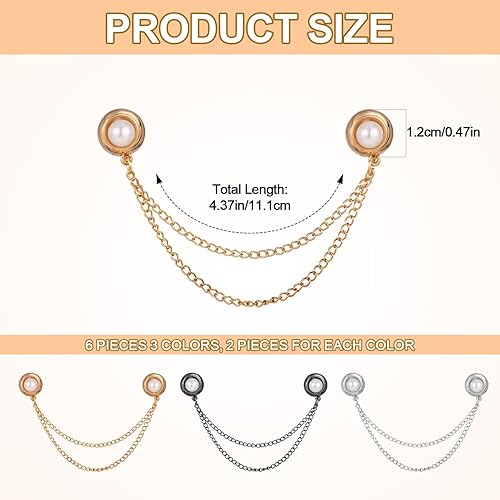 6pcs Pince à Vêtements Magnétique Multifonctions, Pince Magnétique Vêtements pour Fixer l'Ourlet des Vêtements les Jambes des Pantalons Longs les Manches des Chemises(Style Perle) - Nail Gallerys