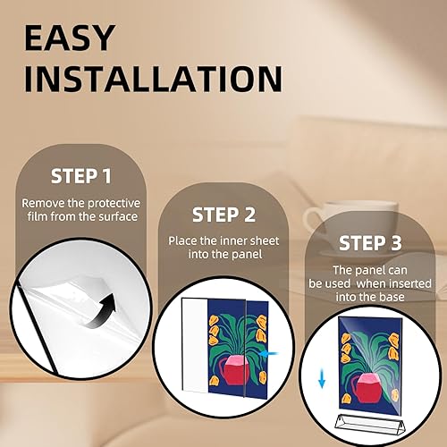 Lot de 2 cadres photo A5 noirs double face en acrylique pour décoration de table de mariage, porte-cartes, cadre photo pour dessins d'enfants - Nail Gallerys