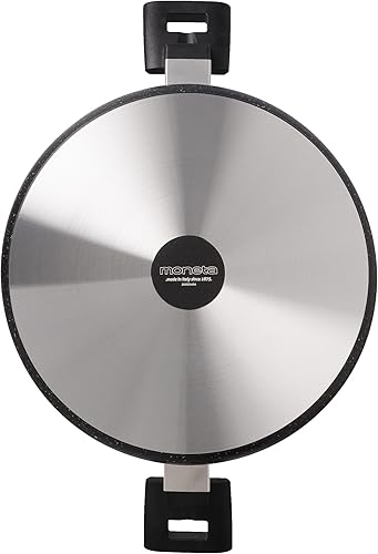 Moneta Etnea Poêle à frire avec poignées, Revêtement anti-adhésif et anti-rayures surface en pierre, Lavable au lave-vaisselle, 28 cm - Nail Gallerys