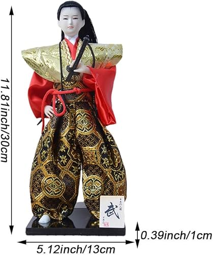 Poupée Samouraï Japonaise De 12 Pouces – Mini Figurines Traditionnelles De Guerrier Kimono De 31 Cm De Haut – Poupées d'art pour Collection Ornements - Nail Gallerys