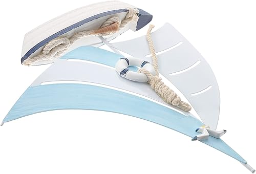 LIFKOME 2pièces Modèle De Voilier Miniature Décoration Méditerranéenne Ornement Nautique Chic pour Bureau Et Maison pour Ambiance - Nail Gallerys