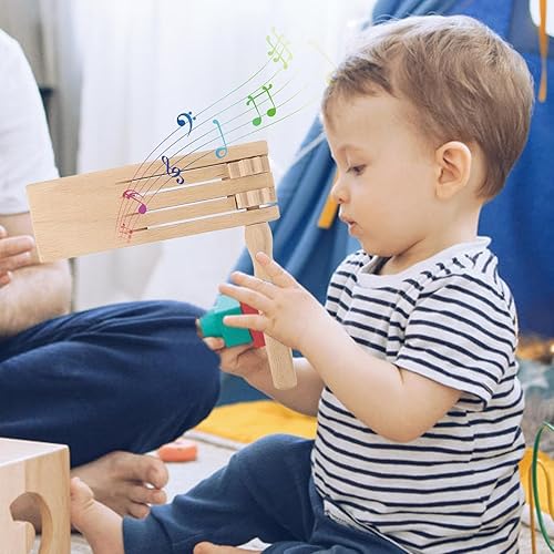 Ratchet Noise Maker - Ratchet Wooden Noise Maker pour les événements sportifs | Football Rattle Clacker | Matraca mexicain traditionnel hochet | Spin Noisemaker Instrument mexicain traditionnel pour l - Nail Gallerys