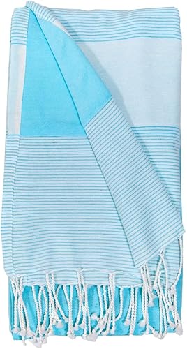 SUN & SURF Kikoy Paréo à rayures avec tissu éponge double texture 90 x 170 cm - Nail Gallerys