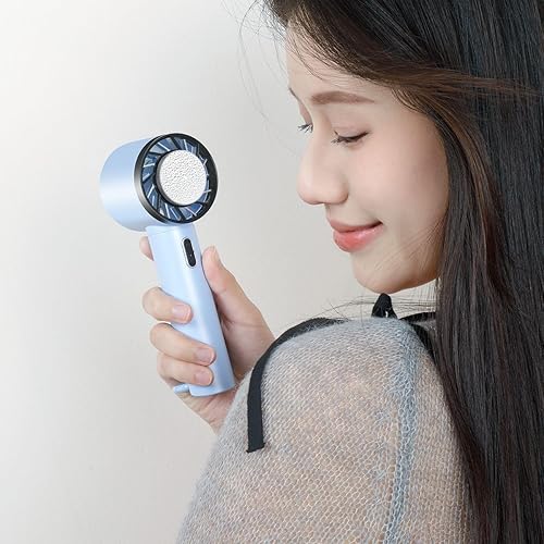 OUTACT Mini Ventilateur Camping de Portable USB Silencieux, Réglable à Trois Vitesses avec Mousqueton, Idéal pour le Bureau, Voyages, Tent, Camping, Violet Clair - Nail Gallerys