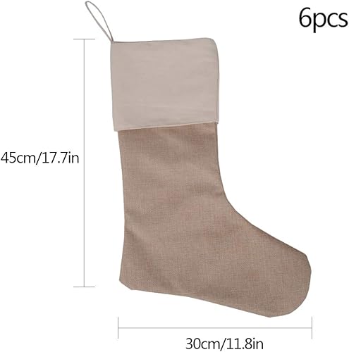 chaussettes de Noël en toile de jute à suspendre (2) - Nail Gallerys