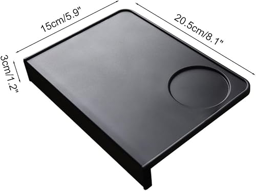 Tapis de Bourrage pour Expresso, 20,5×15cm Tamping Mat en Silicone, Station Tassage à Tamper d'angle pour Outil de Baristas, Cuisine à Domicile, Bar, Café - Nail Gallerys