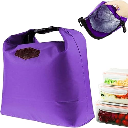 DAGLLGEW Sac à déjeuner isotherme, sac à déjeuner isotherme en nylon imperméable avec fermeture éclair, mini glacière portable tendance pour le travail, l'école, l'extérieur pour femmes, is - Nail Gallerys