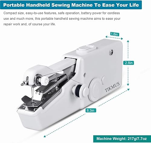 Machine à coudre manuelle, mini machines à coudre avec accessoires de couture, machine à coudre électrique pour débutants, machine à coudre électrique portable adaptée pour la maison, les voyages et - Nail Gallerys