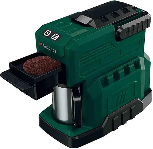 ZAHRRAMARI Machine à café portable à batterie 20 V de Parkside - Convient pour café moulu et capsules - Boîtier robuste avec poignée pour un transport facile, petite et maniable. - Nail Gallerys