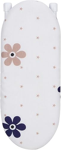 GOWENIC Mini Planche à Repasser, Table de Repassage Multifonctionnelle à Manches, Housse de Repassage en Tissu Amovible et Lavable, pour Les Voyages à Domicile (grappes de Fleurs) - Nail Gallerys