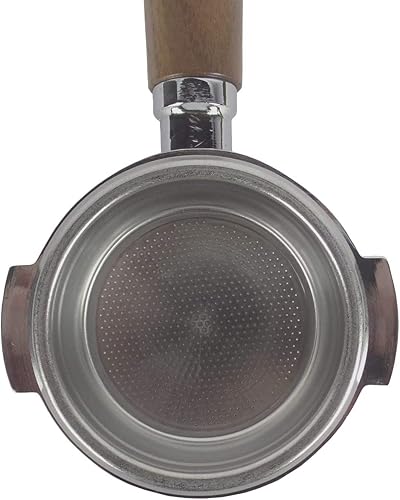 Porte-filtre sans fond pour machine à expresso LELIT 58mm â€“ poignée en noyer, filtre 21 g - Nail Gallerys