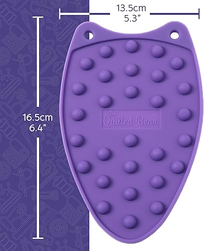 Repose-fer à vapeur en silicone matelassé - Petits (Violet) - Nail Gallerys