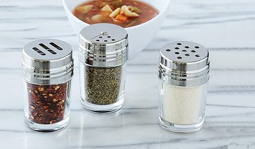 American Metalcraft GLACT2 Shaker Verre W Cheese Top,2 oz - Nail Gallerys