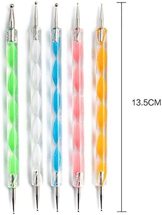 Dearborn Ensemble d'outils de pointillage mandala pour peinture, kit de peinture, bâton acrylique, outil de perçage, pochoir, art mural - Nail Gallerys