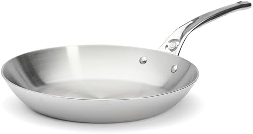 De Buyer - Poêle à frire ronde en inox 5 couches AFFINITY - 28 cm - Fabriquée en France, Sans PFAS, Montée Rapide en Température, Inox 18/10, Tous Feux + Four, Finition Poli Brillant - Nail Gallerys