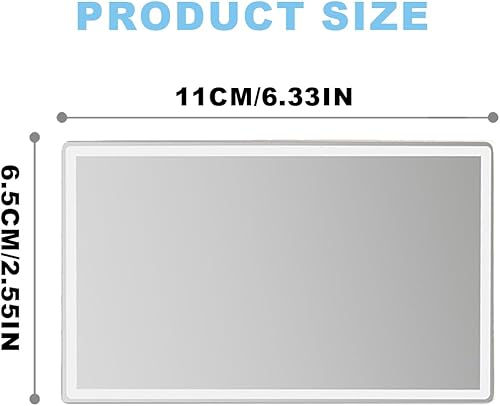 Fezf Miroir de Courtoisie Voiture Miroir de Maquillage de Voiture,Miroir Pare Soleil Voiture,Miroir de Courtoisie de Pare-Soleil - Nail Gallerys