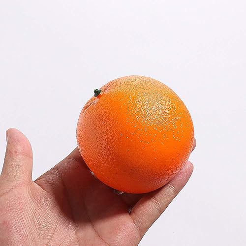 Oranges Artificielles, Fausses Oranges Décoratives pour la Décoration Réaliste, Faux Fruits Simulés de Mandarine pour la Décoration de Fête de Fête de Noël à la Maison(#1) - Nail Gallerys
