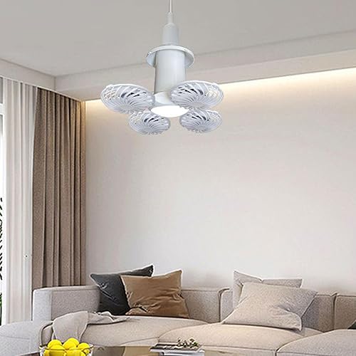 Ventilateur de plafond solaire - ventilateur de plafond solaire avec lumière LED, télécommande, moteur réversible à 5 vitesses | Fan extérieur intérieur en éco-coffre, solution de refroidissement dura - Nail Gallerys