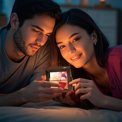 Flipbook à manivelle avec cadre d'affichage LED avec mouvement fluide, cube créatif pour la famille et les amis, idéal pour les souvenirs précieux et la visualisation de photos personnalisée - Nail Gallerys