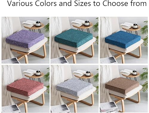 Lot de 4 coussins de chaise antidérapants de 5/8 cm d'épaisseur, garnis de mousse pour jardin, terrasse, cuisine, intérieur et extérieur, 40 x 40 x 8 cm, gris clair - Nail Gallerys