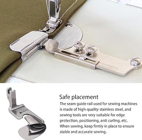 Holdes Pied-de-biche ourleur | Pied à Ourlet incurvé | Pied d'ourlet roulé pour Couture Industrielle, Universel, Facile à Utiliser, pour la Plupart des Machines à Coudre - Nail Gallerys