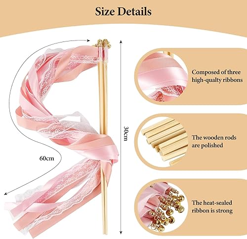 Lot de 35 serpentins roses pour mariage et chaîne de pendentif décorative en or rose de 2 m - Réutilisable - Sans bavure - Pour mariages, anniversaires, fêtes, fêtes de vacances - Nail Gallerys