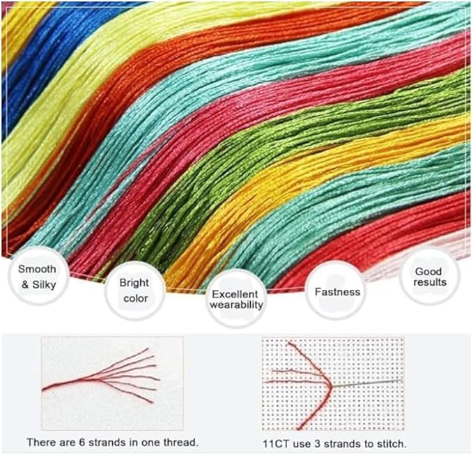 WELIWE Kit Broderie Point de Croix Estampé 11CT Adultes Débutant Compté Point de Croix Kits DIY Pré Imprimé Canevas art broderie chihuahua des animaux 40x50 cm - Nail Gallerys