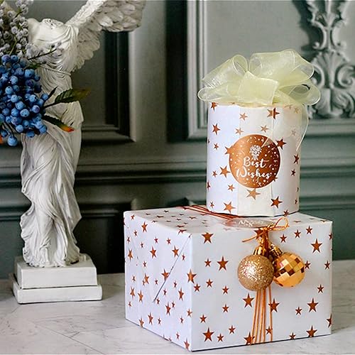 Bricolage Papier Cadeau de Noël - Support Mural Plaid Flocon de Neige Vert pour Hommes, Femmes, Enfants - Emballage Camion (Orange #2, Taille Unique) - Nail Gallerys