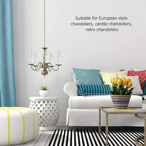 OSALADI 12 Pièces Bougie Chandelier Manches Manchon De Pied De Lampe Couvertures De Douilles De Bougie De Lustre Pochettes En Vinyle Manchons De Couverture De Bougie or Le Fer Coquille - Nail Gallerys