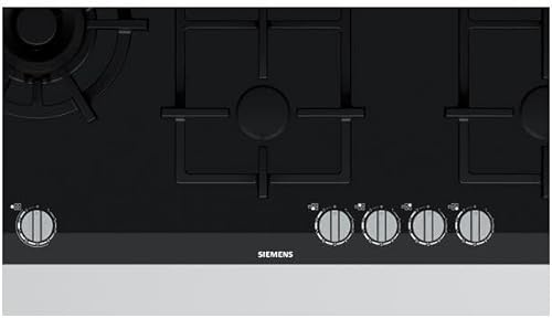 Siemens ER9A6SB70 iQ700 Plaque de cuisson à gaz autonome 90 cm de large avec technologie stepFlame pour un contrôle précis de la flamme en neuf niveaux en acier inoxydable - Nail Gallerys