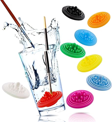 Paint Puck® Nettoyant pour pinceaux (paquet de 3) Coupe en silicone Bleu - Nail Gallerys